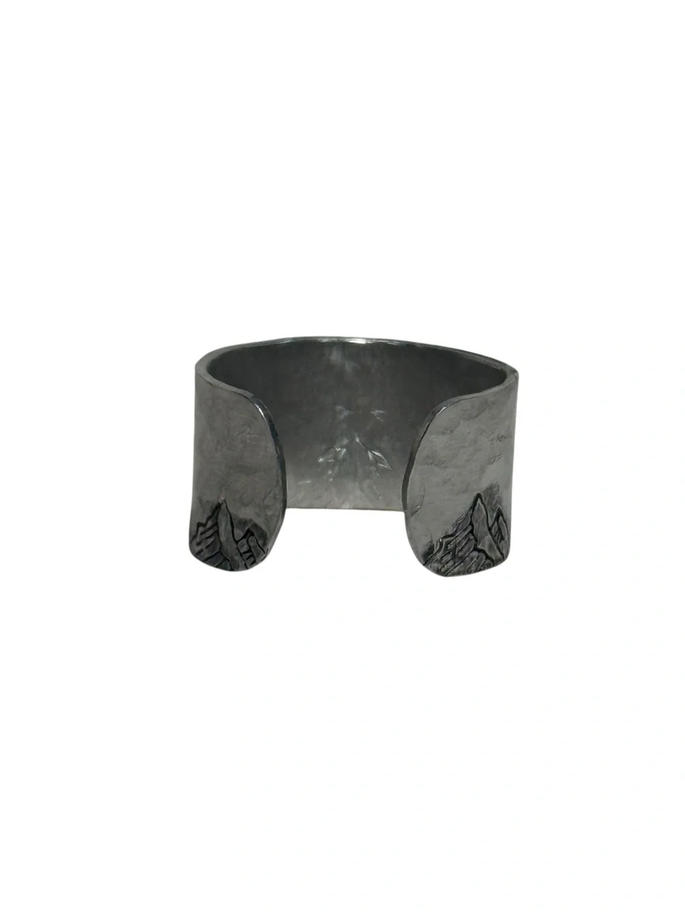Handmade Mountain & Arrow hypoallergenic adjustable wide cuff ring